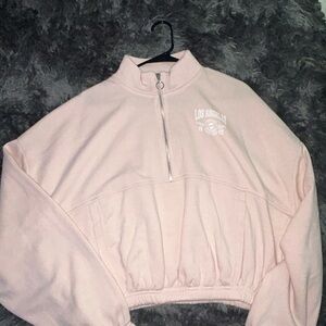 Pink Quarter-Zip Women's Jacket